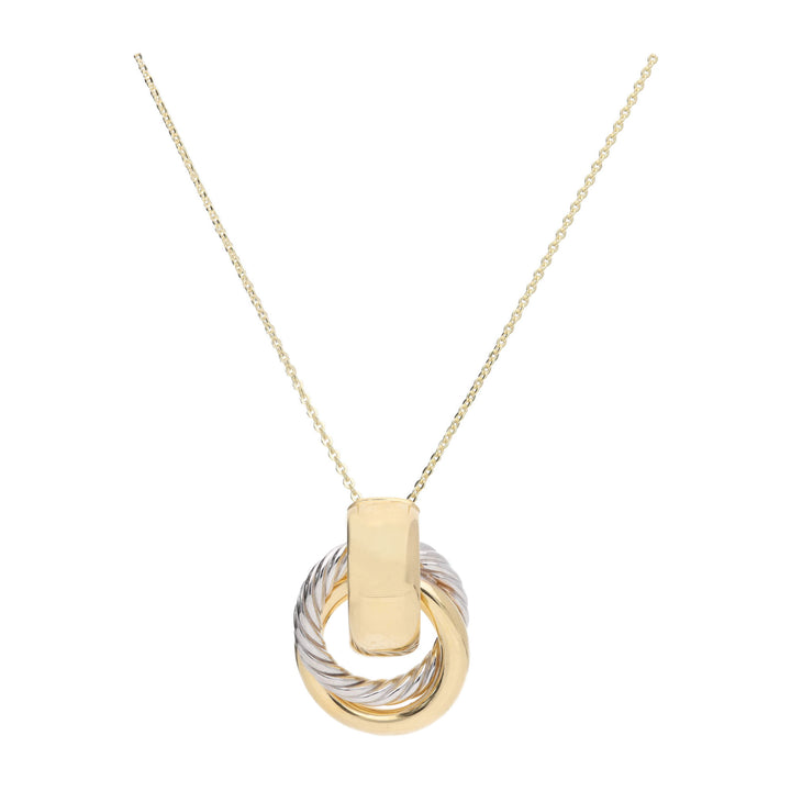 Door Knocker 9ct Yellow and White Gold Necklace - Michael Jones Jeweller