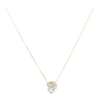 Diamond and Multistone Cluster 9ct Yellow Gold Pendant - Michael Jones Jeweller