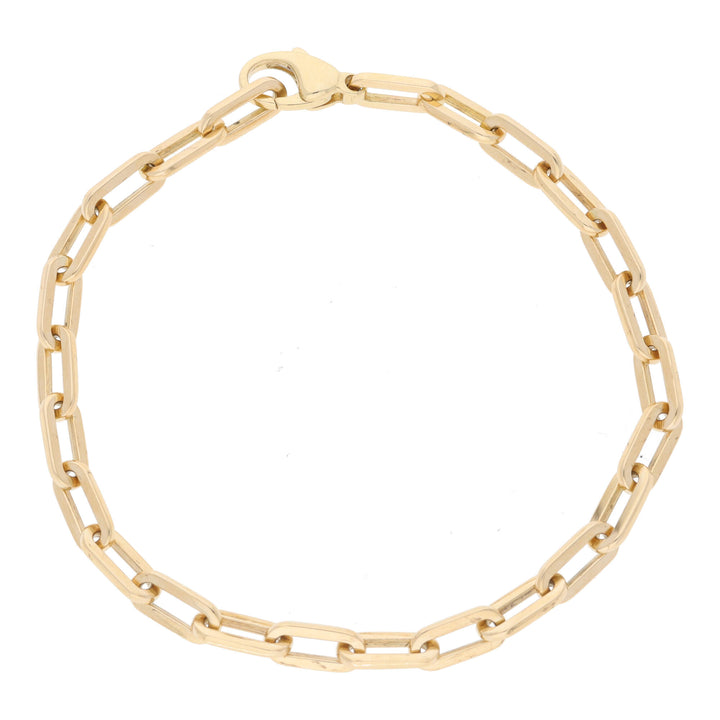 Open Oval Link 18ct Yellow Gold Bracelet