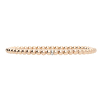 Stretchable 18ct Rose Gold Bead Bracelet