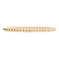 Stretchable 18ct Yellow Gold Bead Bracelet - Michael Jones Jeweller