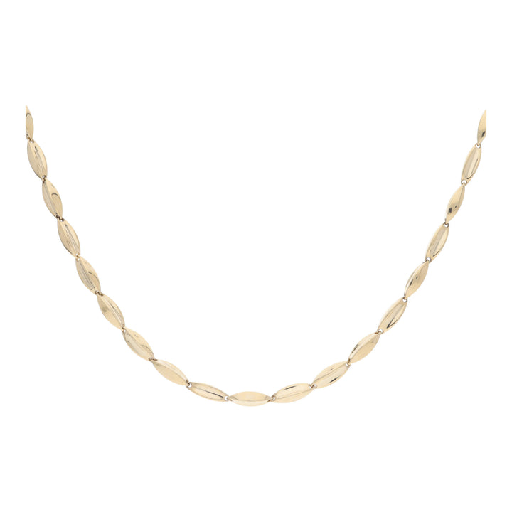 Marquise Link 18ct Yellow Gold Extra Long Necklace - Michael Jones Jeweller