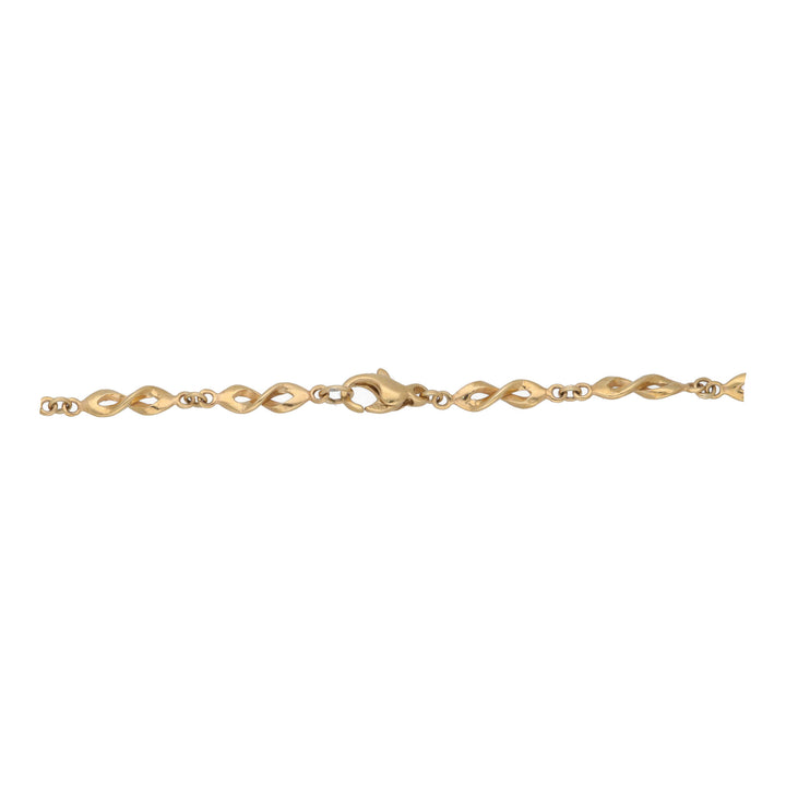 Figure of Eight Link 9ct Yellow Gold Necklace