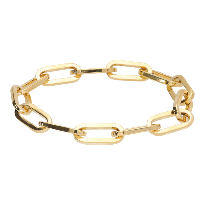Oval Link 18ct Yellow Gold Bracelet – Michael Jones Jeweller