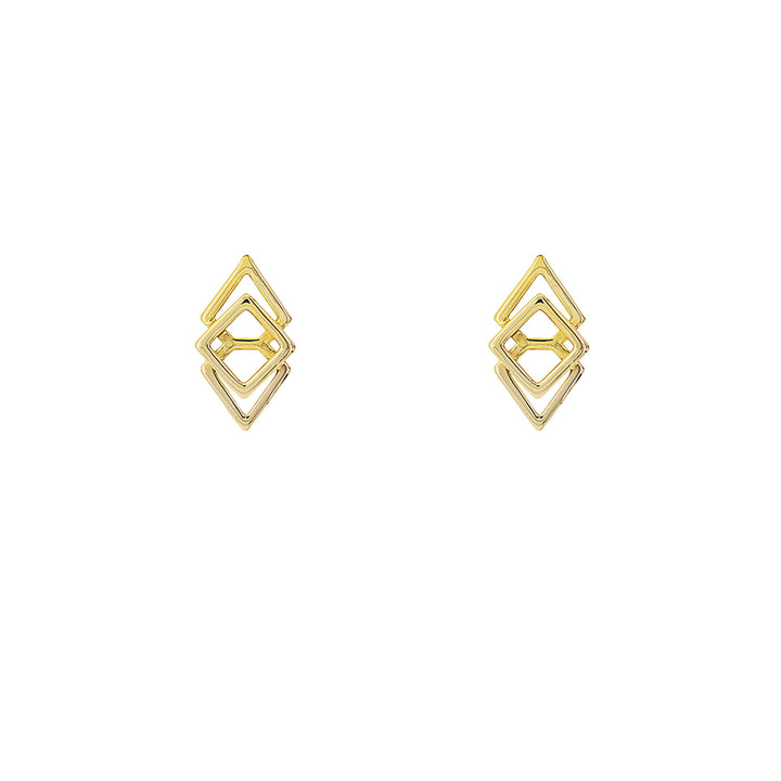 Amore Drift Geometric Stud Earrings - Michael Jones Jeweller