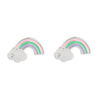 Childs D for Diamond Rainbow Stud Earrings