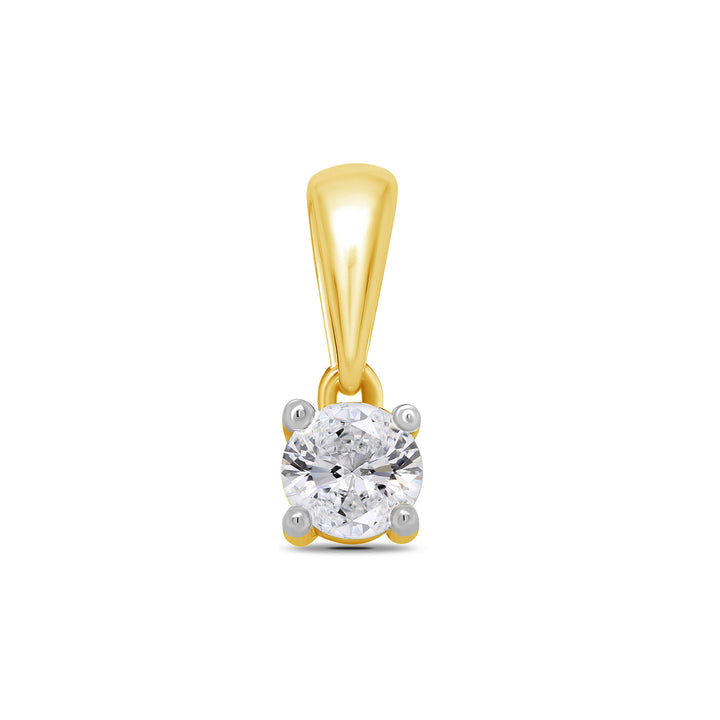 Diamond 0.10ct 9ct Yellow Gold Pendant - Michael Jones Jeweller