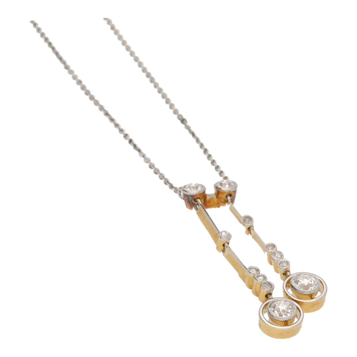 Pre-Owned Diamond Negligee Drop Necklace - Michael Jones Jeweller