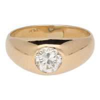 Pre-Owned Diamond Domed Yellow Gold Ring - Michael Jones Jeweller