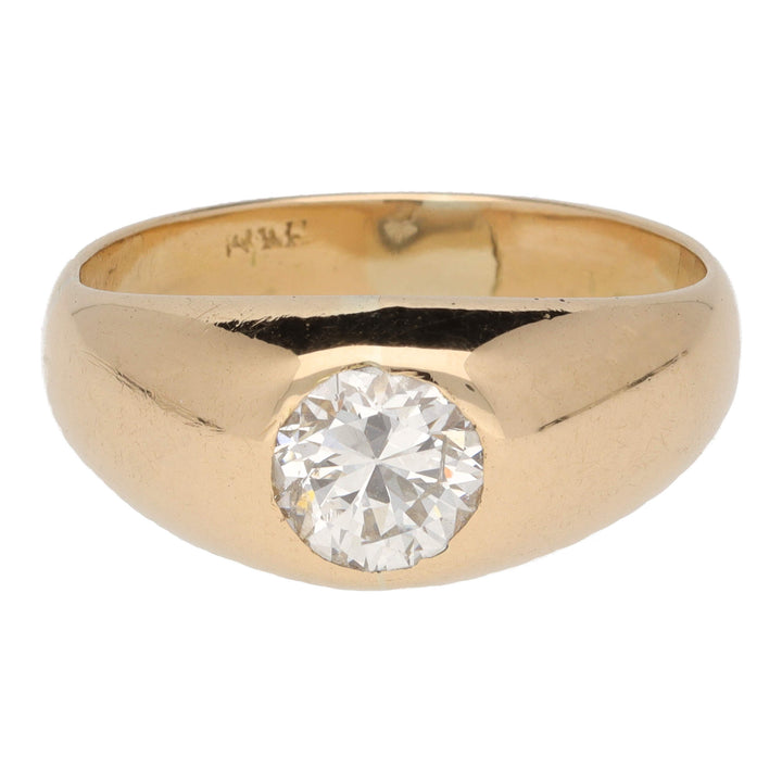 Pre-Owned Diamond Domed Yellow Gold Ring - Michael Jones Jeweller