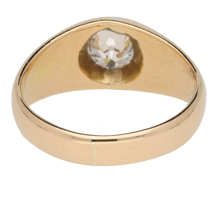 Pre-Owned Diamond Domed Yellow Gold Ring - Michael Jones Jeweller
