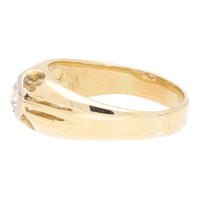 Pre-Owned Diamond Yellow Gold Feature Setting Ring