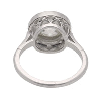 Pre-owned Diamond 2.43ct and Sapphire Platinum Ring - Michael Jones Jeweller