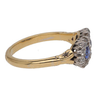 Pre-Owned Sapphire and Diamond Toi et Moi Ring