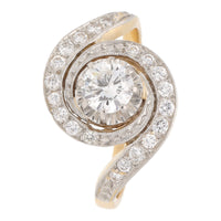 Pre-Owned Diamond Swirl Ring - Michael Jones Jeweller