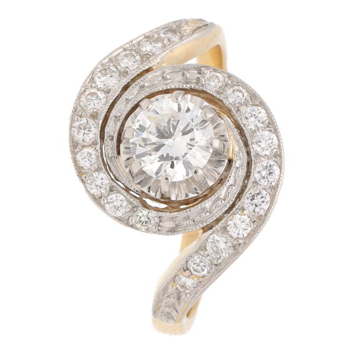 Pre-Owned Diamond Swirl Ring - Michael Jones Jeweller