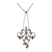 Pre-Owned Sapphire and Diamond Brooch and Necklace - Michael Jones Jeweller