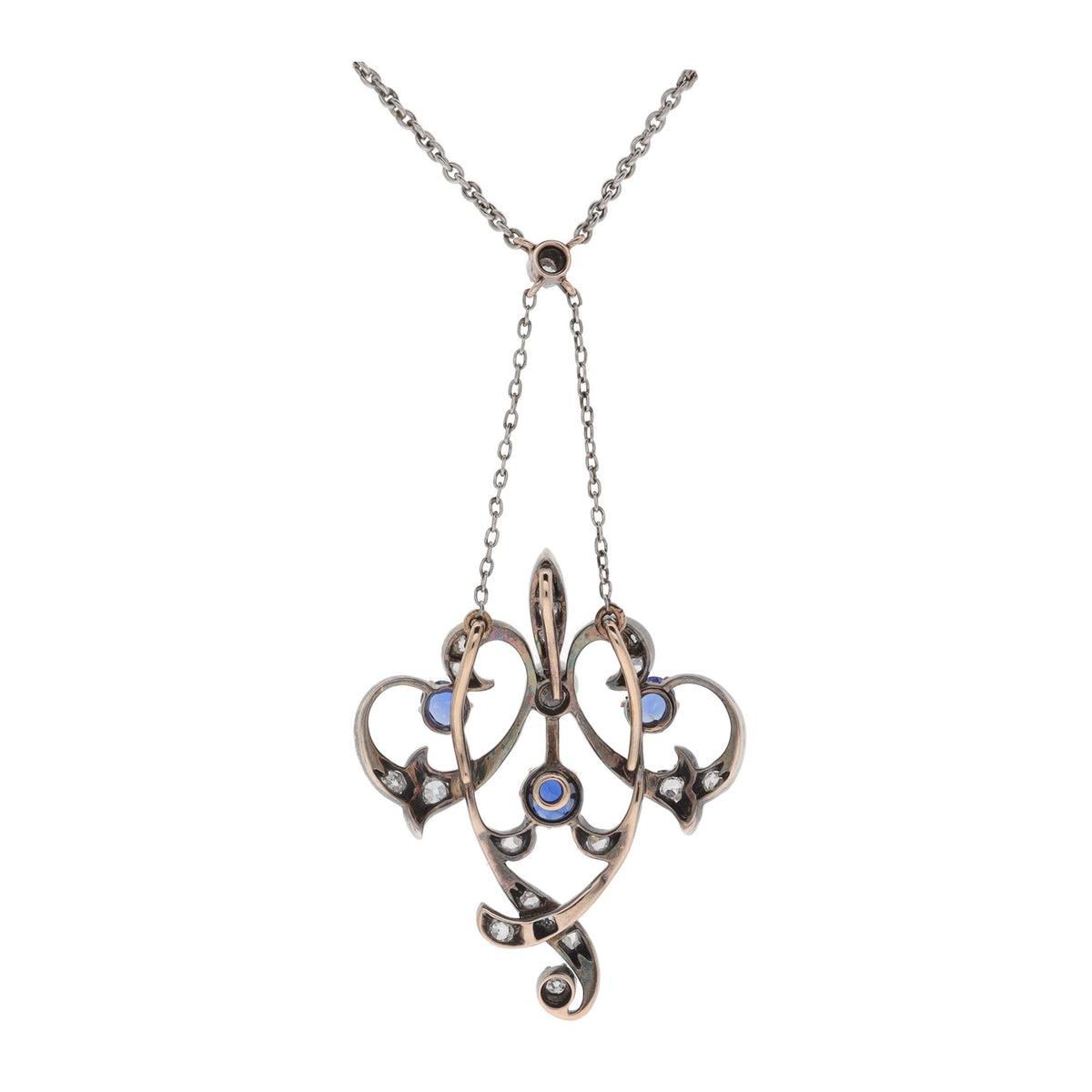 Pre-Owned Sapphire and Diamond Brooch and Necklace - Michael Jones Jeweller