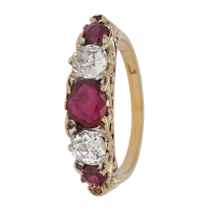 Pre-Owned Ruby and Diamond Ring