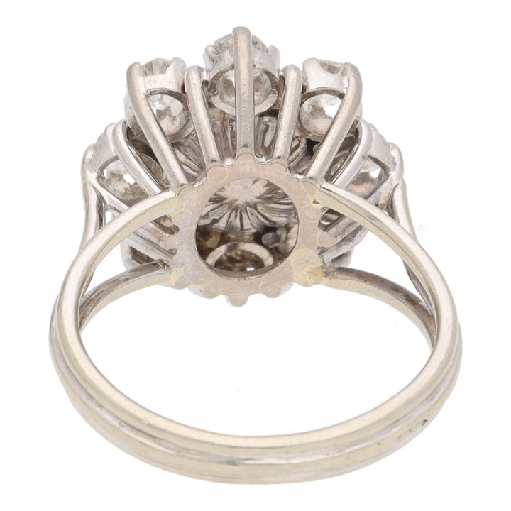 Pre-Owned Pearl and Diamond Cluster Ring - Michael Jones Jeweller