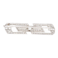 Pre-Owned Diamond French Brooch