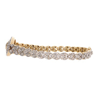 Pre-Owned Diamond and Sapphire Art Deco Style Bracelet - Michael Jones Jeweller