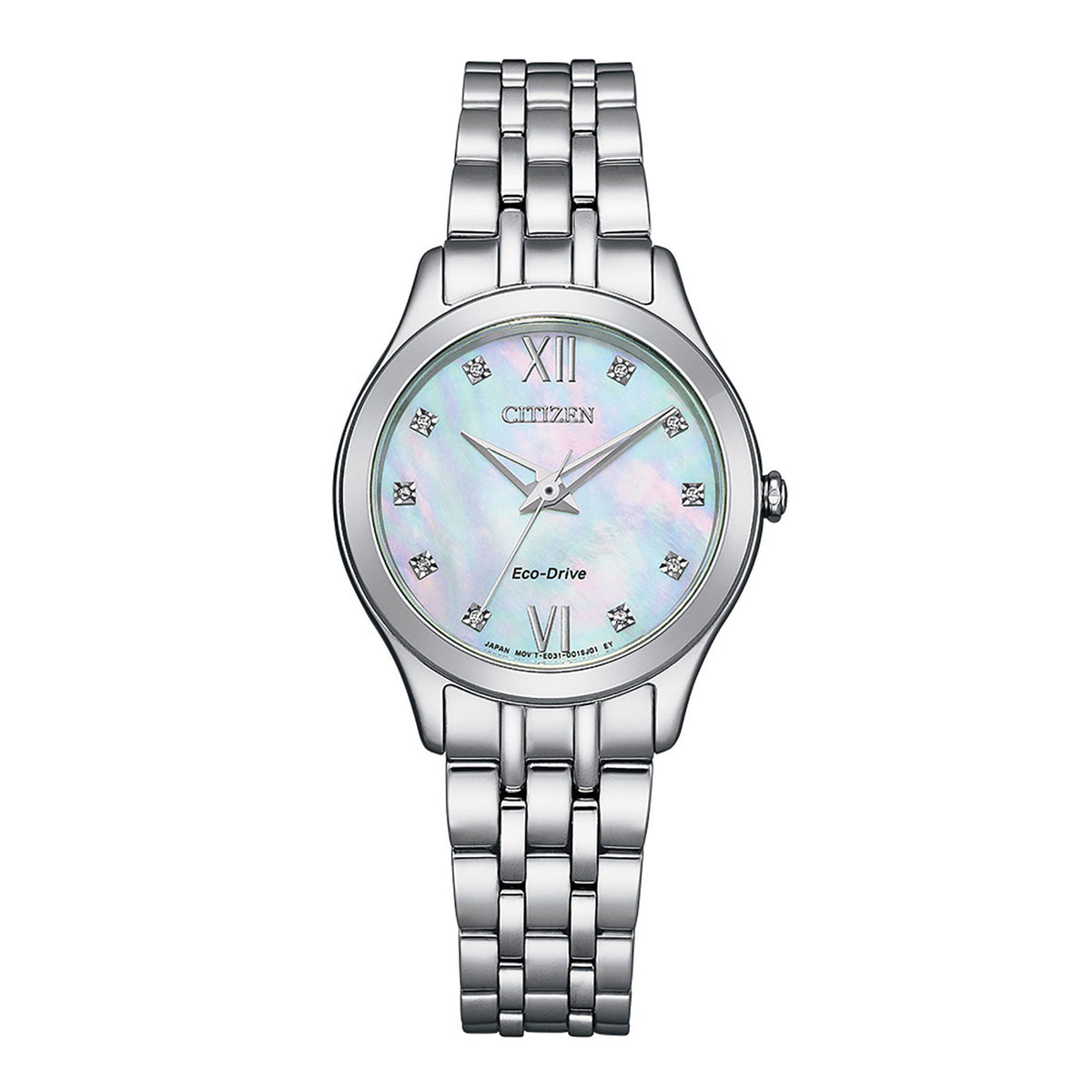 Citizen Eco-Drive Ladies Silhouette Diamond Watch EM1010-51D - Michael Jones Jeweller