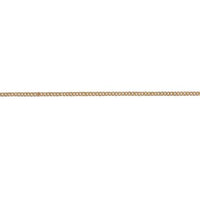 18ct Rose Gold 18 Inch Curb Link Chain