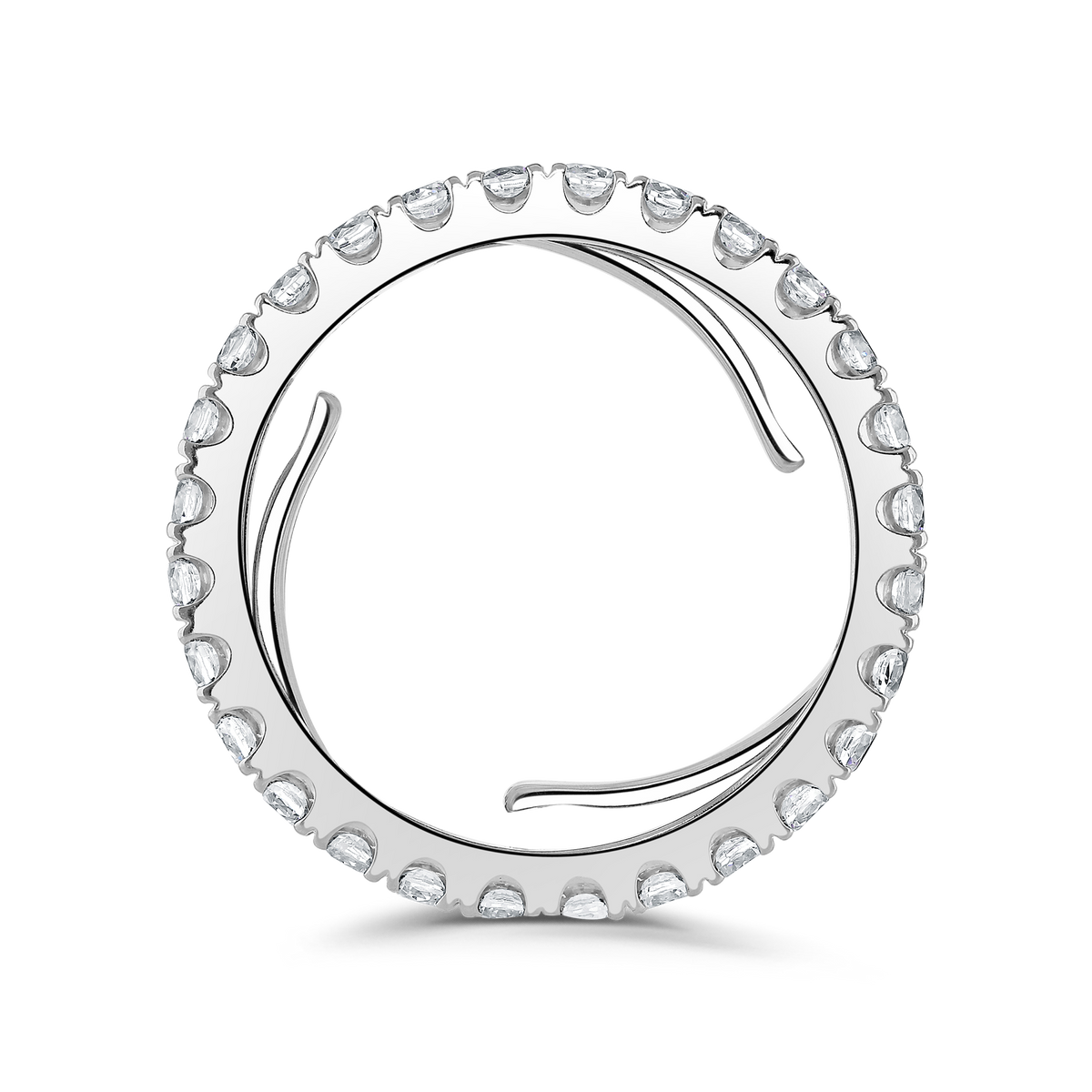 Diamond 1.50ct Evolution Platinum Full Eternity Ring by Brown and Newirth - Michael Jones Jeweller