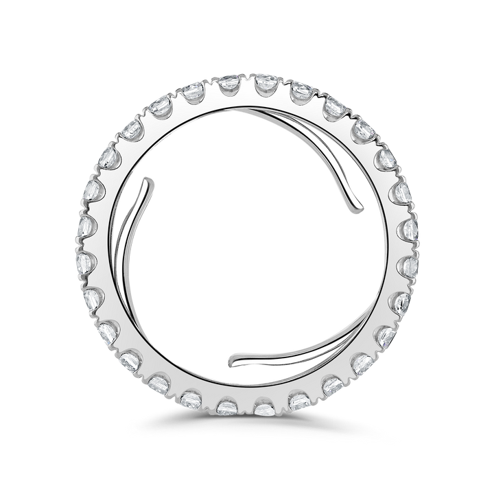 Diamond 1.50ct Evolution Platinum Full Eternity Ring by Brown and Newirth - Michael Jones Jeweller