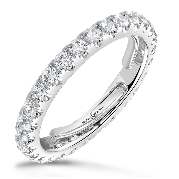 Diamond 1.50ct Evolution Platinum Full Eternity Ring by Brown and Newirth - Michael Jones Jeweller