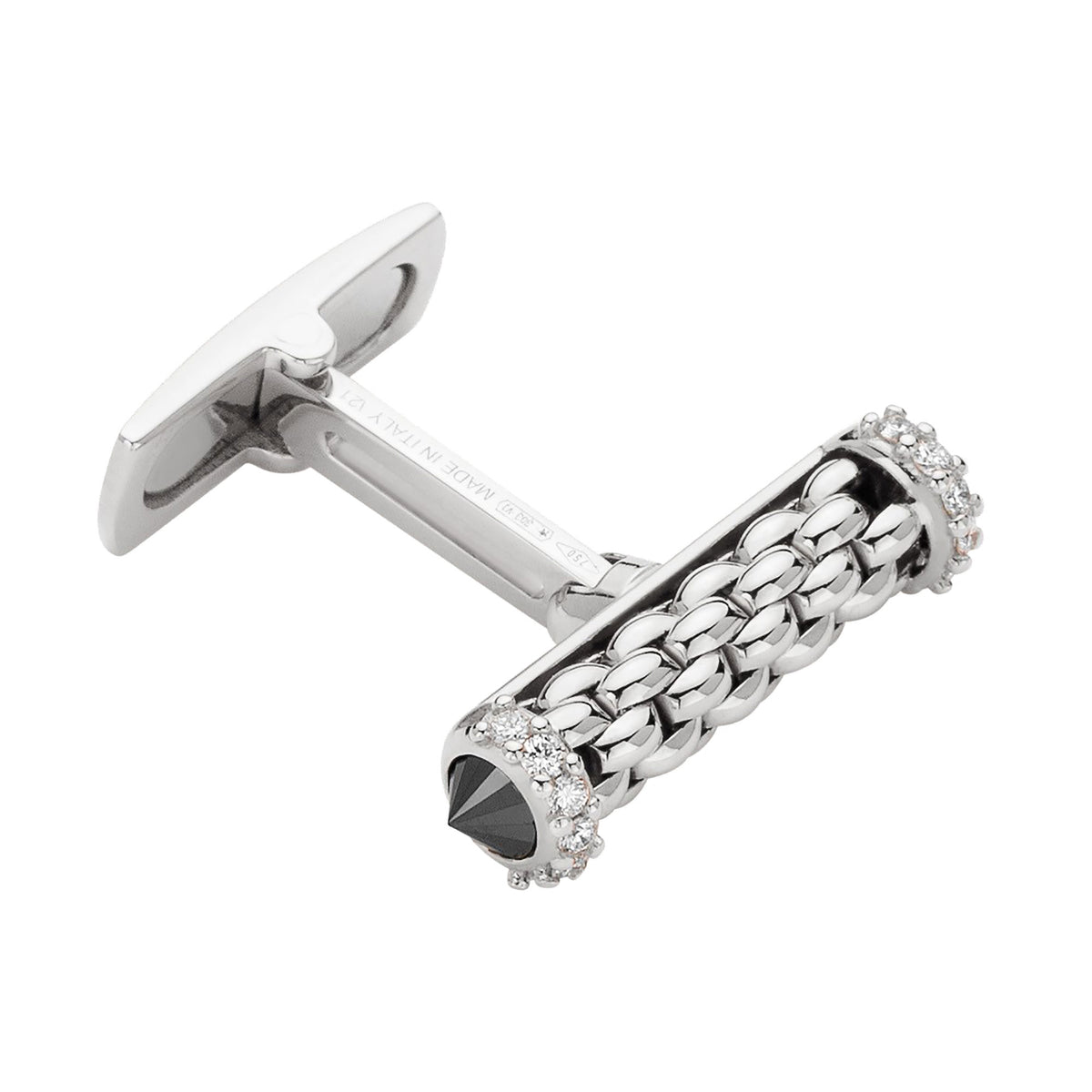 FOPE Solo 18ct White Gold 1.64ct Black and White Diamond Set Cufflinks - Michael Jones Jeweller