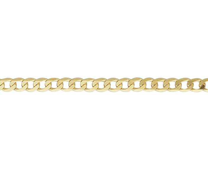 9ct Yellow Gold 18 Inch Metric Curb Chain