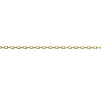 9ct Yellow Gold 16 Inch Angle Filed Trace Link Chain - Michael Jones Jeweller