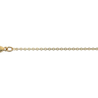9ct Yellow Gold 16 Inch Close Filed Trace Link Chain - Michael Jones Jeweller