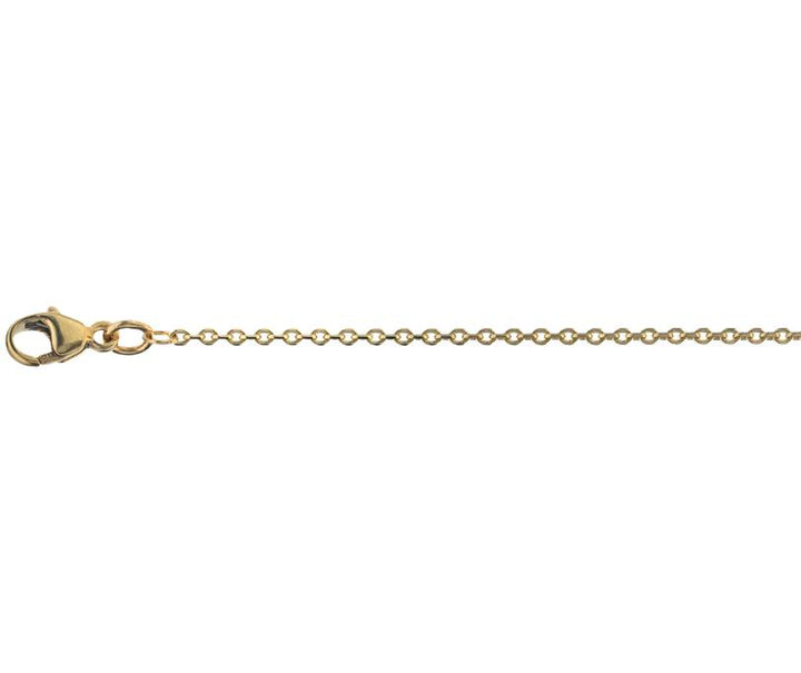 9ct Yellow Gold 16 Inch Close Filed Trace Link Chain - Michael Jones Jeweller
