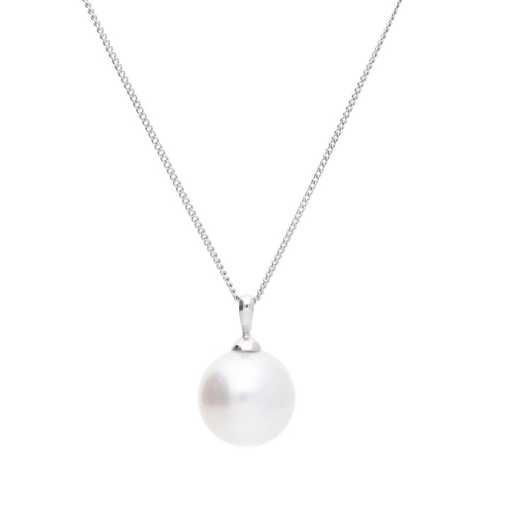 South Sea Pearl 18ct White Gold Pendant - Michael Jones Jeweller