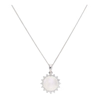 Akoya Pearl and Diamond 18ct White Gold Necklace - Michael Jones Jeweller