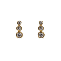 Diamond Trio 18ct Yellow Gold Earrings