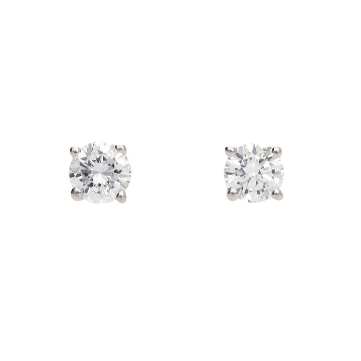 Diamond 0.20ct 18ct White Gold Open Tulip Stud Earrings