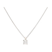 Diamond 0.83ct Solitaire Platinum Necklace - Michael Jones Jeweller