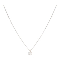 Diamond 0.83ct Solitaire Platinum Necklace - Michael Jones Jeweller