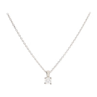 Diamond 0.31ct Solitaire Platinum Necklace - Michael Jones Jeweller