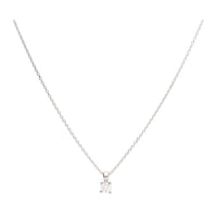 Diamond 0.31ct Solitaire Platinum Necklace - Michael Jones Jeweller