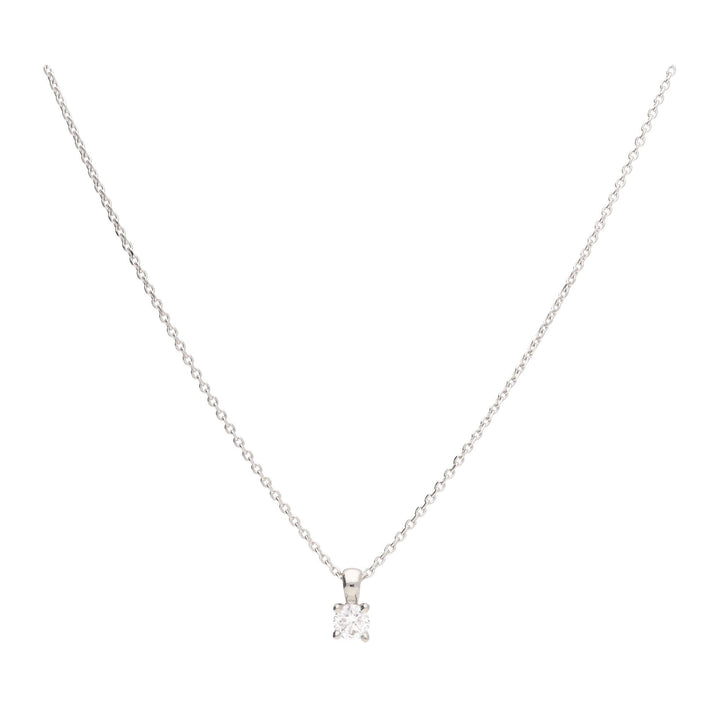 Diamond 0.31ct Solitaire Platinum Necklace - Michael Jones Jeweller