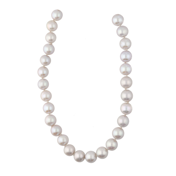 Grey Freshwater Pearl 9ct White Gold Necklet
