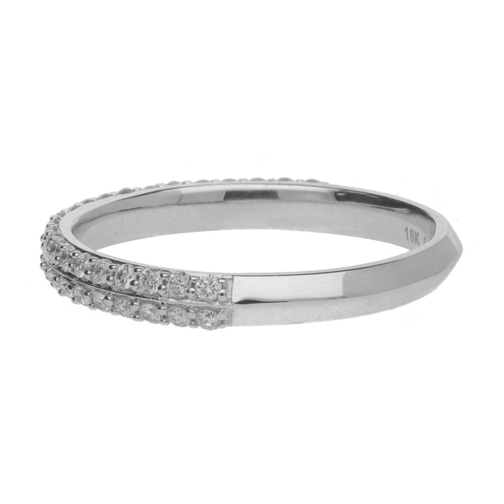 Diamond 0.35ct 18ct White Gold Half Eternity Ring - Michael Jones Jeweller