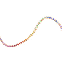 Fabergé Colours of Love Cosmic Curve Rose Gold Rainbow Multicoloured Gemstone Necklace - Michael Jones Jeweller