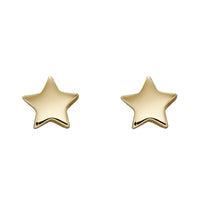 Star 9ct Yellow Gold Stud Earrings - Michael Jones Jeweller