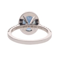 Sapphire and Diamond Pavé 18ct White Gold Ring - Michael Jones Jeweller